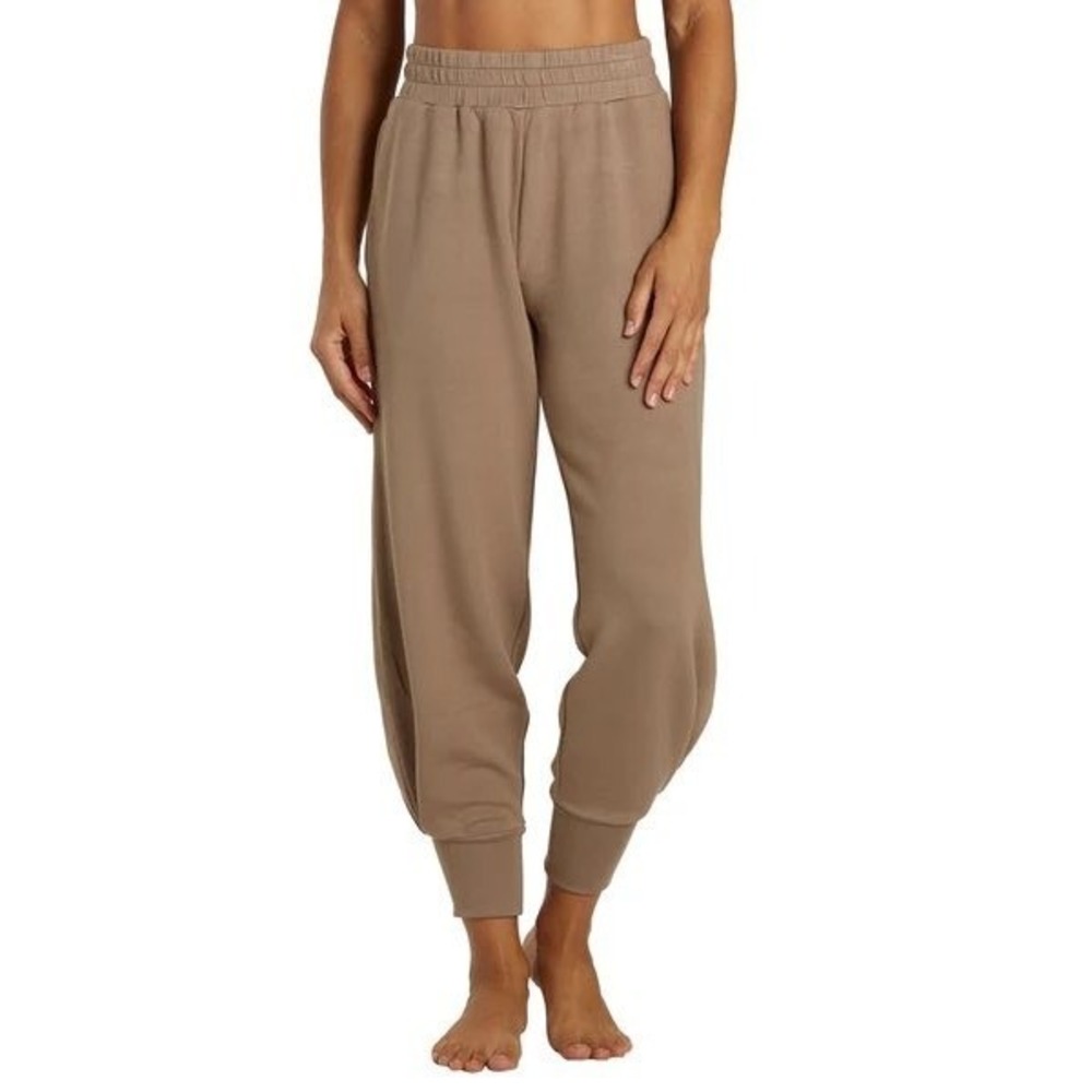 Varley Slim Cuff Pant‎ Taupe Brown Joggers Elastic Waist Size Large
